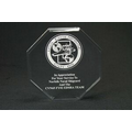 Acrylic Octagon Award - Blank (4"x3/4")
